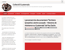 Tablet Screenshot of collectifguatemala.org